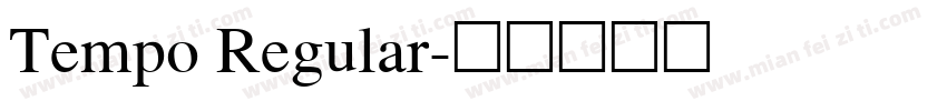 Tempo Regular字体转换